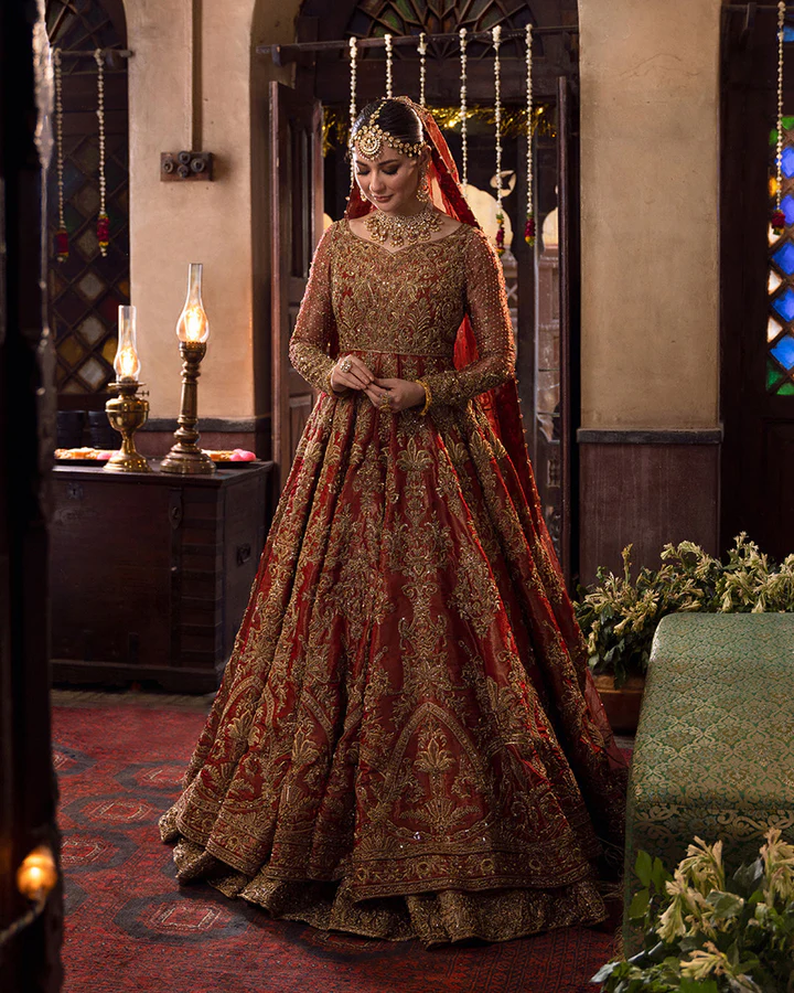 Red Bridal Lehenga